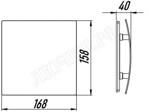 Вытяжной вентилятор Awenta System+, Turbo, 100, KWT100W, PEGB100P, Чёрный глянцевый, стекло Вытяжной вентилятор Awenta System+, Turbo, 100, KWT100W, PEGB100P, Чёрный глянцевый, стекло